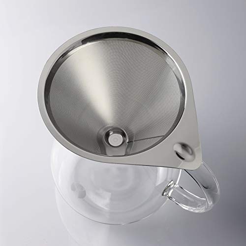 PEARL METAL Captain Stag Coffee Pot & Filter Set, Black, 800ml, UW-3514