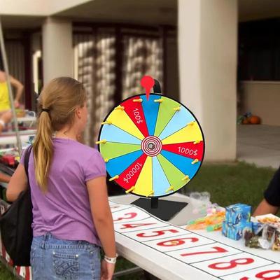 Torne Seus Eventos Memoráveis com Cores Vivas e Gráficos Atraentes Roda de Loteria com Suporte Apagável Incontrolável