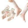 Children's Pink Princess Socks: Autumn & Winter Lace Rabbit Design