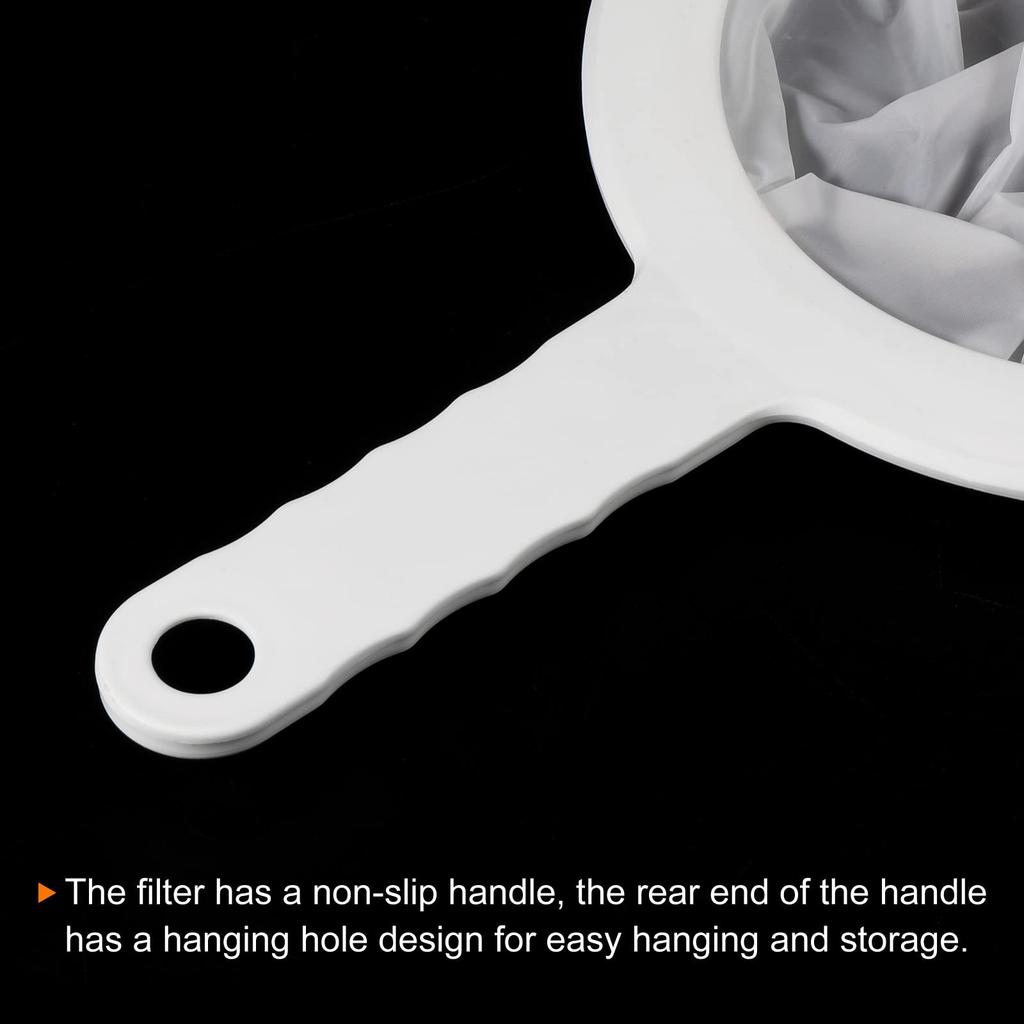 PATIKIL 235 x 145 mm Food Filter 400 Kitchen Mesh Filter Fine Mesh Sieve with for and Soy White Strainer, Mesh, Strainer, Handle, Juice, Coffee, Milk,