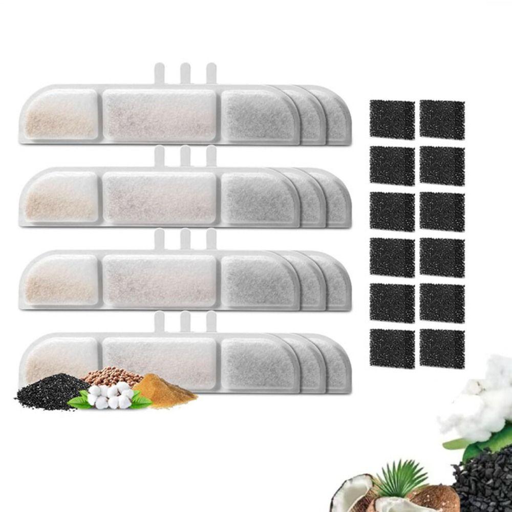 Activated Carbon Cat Drinking Filter Stripe Cat Water Fountain Filter Sponge  for Dog Cats