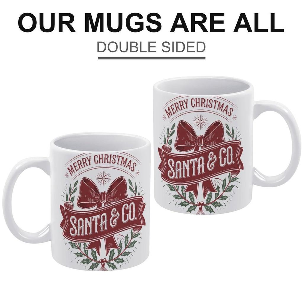 1 Stück 11oz blanke Keramik-Kaffeetasse, beidseitig bedruckte Tasse, sauberer weißer Körper, robuste Konstruktion, Küchenutensil für tägliche Heißgetränke