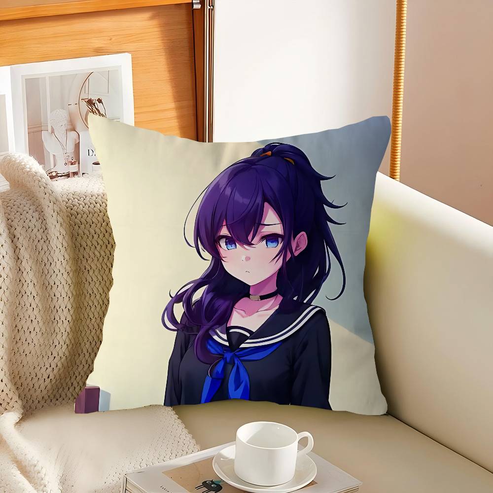 

A-Asahina Mafuyu Pillow Cover Design Cushion Cover Decor Holiday Decorati 16x16Inch