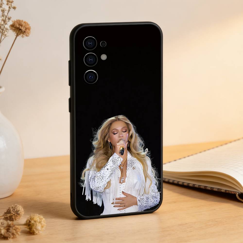 Singer B-Beyonce Phone Case For Samsung S25,S24,S21,S22,S23,S30,Ultra,S20,Plus,Fe,Lite,Note,10,Black Cover