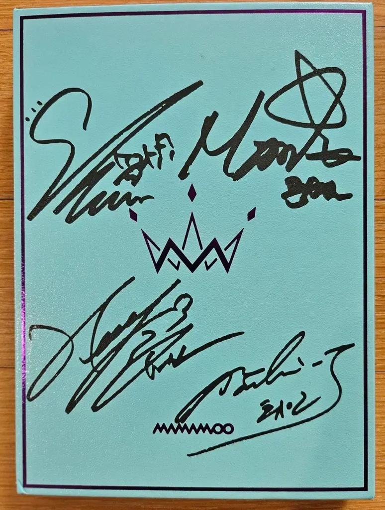 If it seems like I can say it, I will sell signed CD albums of MAMAMOO.
