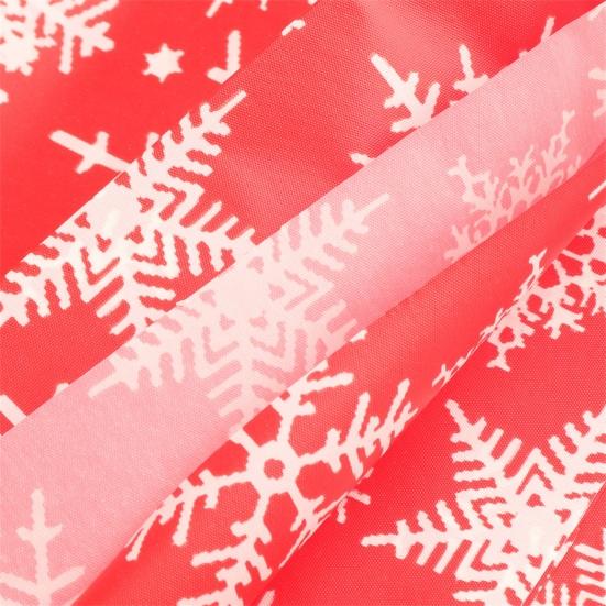 Față de masă Masă imprimată transparentă Impermeabil rezistentă la ulei Floare Anti-alunecare Pânză cu design de zăpadă Decorare de Crăciun