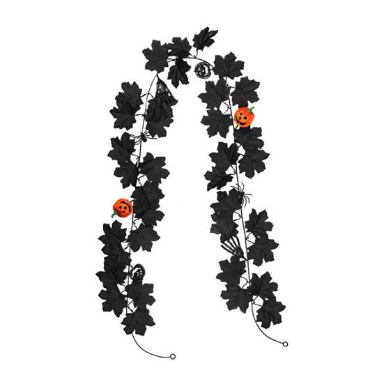 175/200CM Umělá girlanda z javorových listů Domů Zahrada Vnitřní Venkovní Závěsné Umělé červené listy Rostliny Réva Halloween Podzim Dekorace sklizně