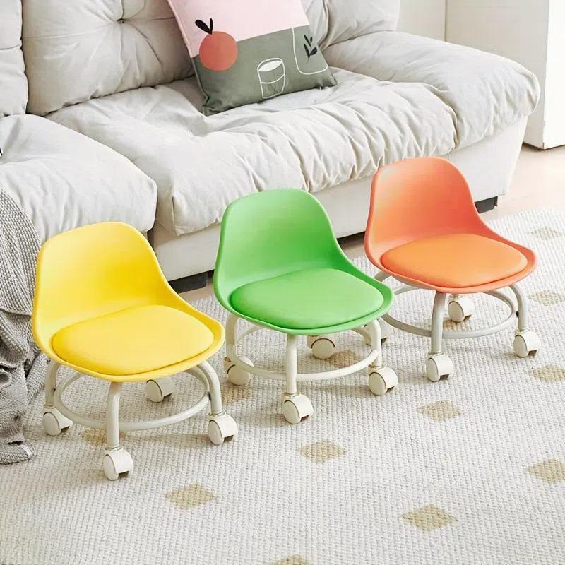 Household Round Stool, Thickened Small Chair, Plastic Round Stool, Modern and Simple High Stool, Dining Table Stool, Stackable