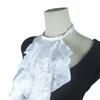 Decorative Jabot Collar Costume Accessory Neckpiece Lace Ruff Collar for Dramatic Outfit Formal Occasion Photography
