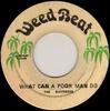 7inch Record SUFFERERS  What Can A Poor Man Do NONE Weed Beat Jamaica Reggae Ska  Dub Used