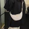 Nylon Hobo Crossbody Bag Handbag Canvas Dumpling Bag Fashion Half-moon Bag  Street