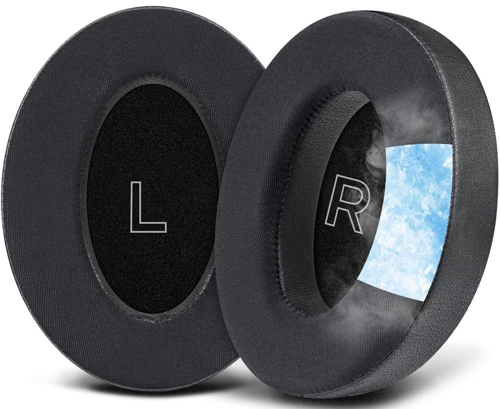 SOULWIT Cooling Gel Ear Pads for Bose A30 Aviation Headset, Replacement Ear Cups with High-Density Foam Ear Cushions, Cooling Feel, Black