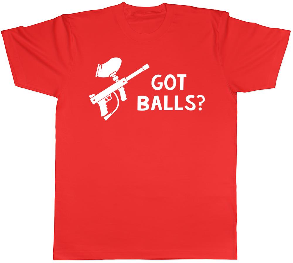 Got Balls Funny Paintball Unisex Unisexs Unisexs Ladies TShirt Tee S