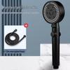 Shengbei 8-Function Black Shower Head Set