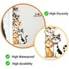 Durable Outdoor Window Decals Cute Cartoon Cats/Dogs Wall Stickers, Waterproof PVC Decals, Peel And Bathroom Glass Stickers Stick