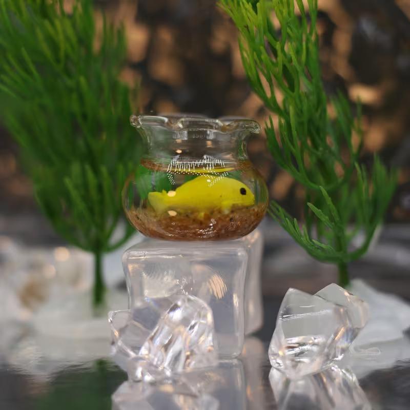 30pcs Mini Vases Miniature Fish Tanks DIY Plastic Containers Home Decorative Vases Exquisite Creative Small Fish Tank Desk Decor