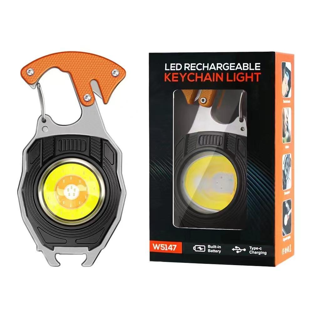 Keychain Work Light Multi-function Charging Portable Camping Auto Repair Led Strong Light Mini Camping Light