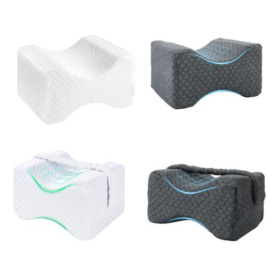 Knee Pillow for Side Sleepers Memory Foam Leg Cushion Orthopedic Knee Spacer Pillow Promotes