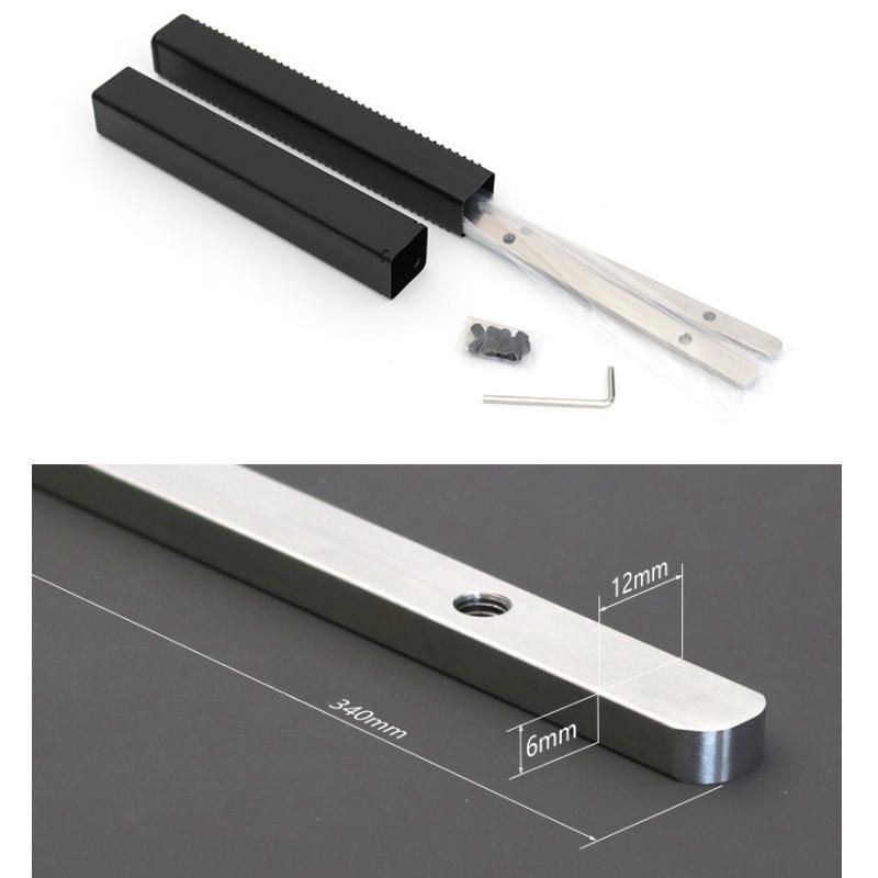 Allsome Guide Rail Connector Kit for Compatible Festool Makita Track Saw Replacement Wooden Board Cutting Guide Rail Connector