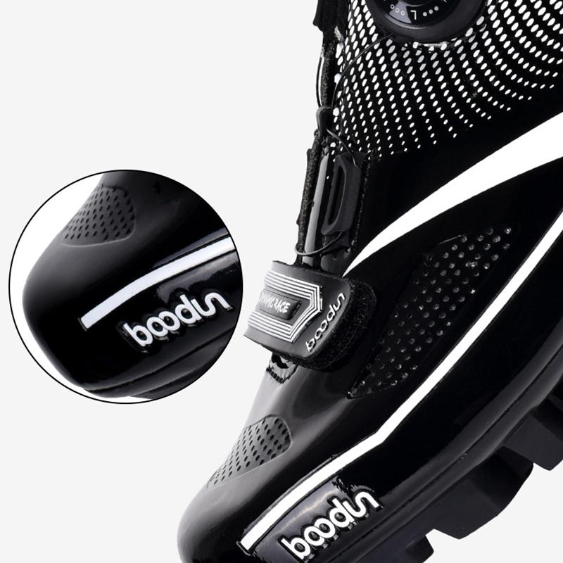 Marke BOODUN, Größen 39–45, Professionelle Herren-Radschuhe mit SPD-System, atmungsaktiv, Drehverschluss, Rennrad- und Mountainbike-Trainingsschuhe