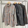 Camisa de Mujer Solapa Manga Larga Bolsillos con Solapa Camisa Casual Monopecho Estilo para Ir al Trabajo Camisa Holgada Abrigo para Uso Diario