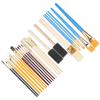 25pcs Paint Brush Set Oil Watercolor Acrylic Painting Brush Wood Handle Drawing Brush Kit