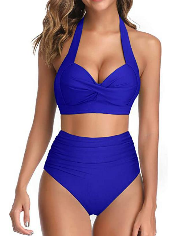 

Европейский и американский женский раздельный купальник бикини с бантом для пляжного отдыха 2XL