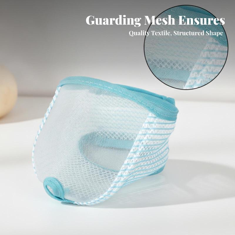 Breathable Cat Mouth Restraint Mesh Muzzle for Grooming Nail Trimming Safety Barrier for Kittens Visible Face Design Pet Supply