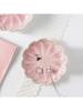 1pc Ceramic Petal Shaped Jewelry Tray, Simple Irregular Jewelry Plate for Jewelry Storage, Display, Storage or Home Decoration
