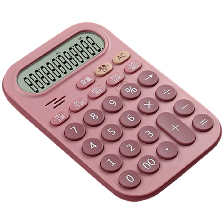 

Fashionable Candy Desk Calculator With 12Digit Readout And Fun Button Design For Students And Teachers Calculator рожевий