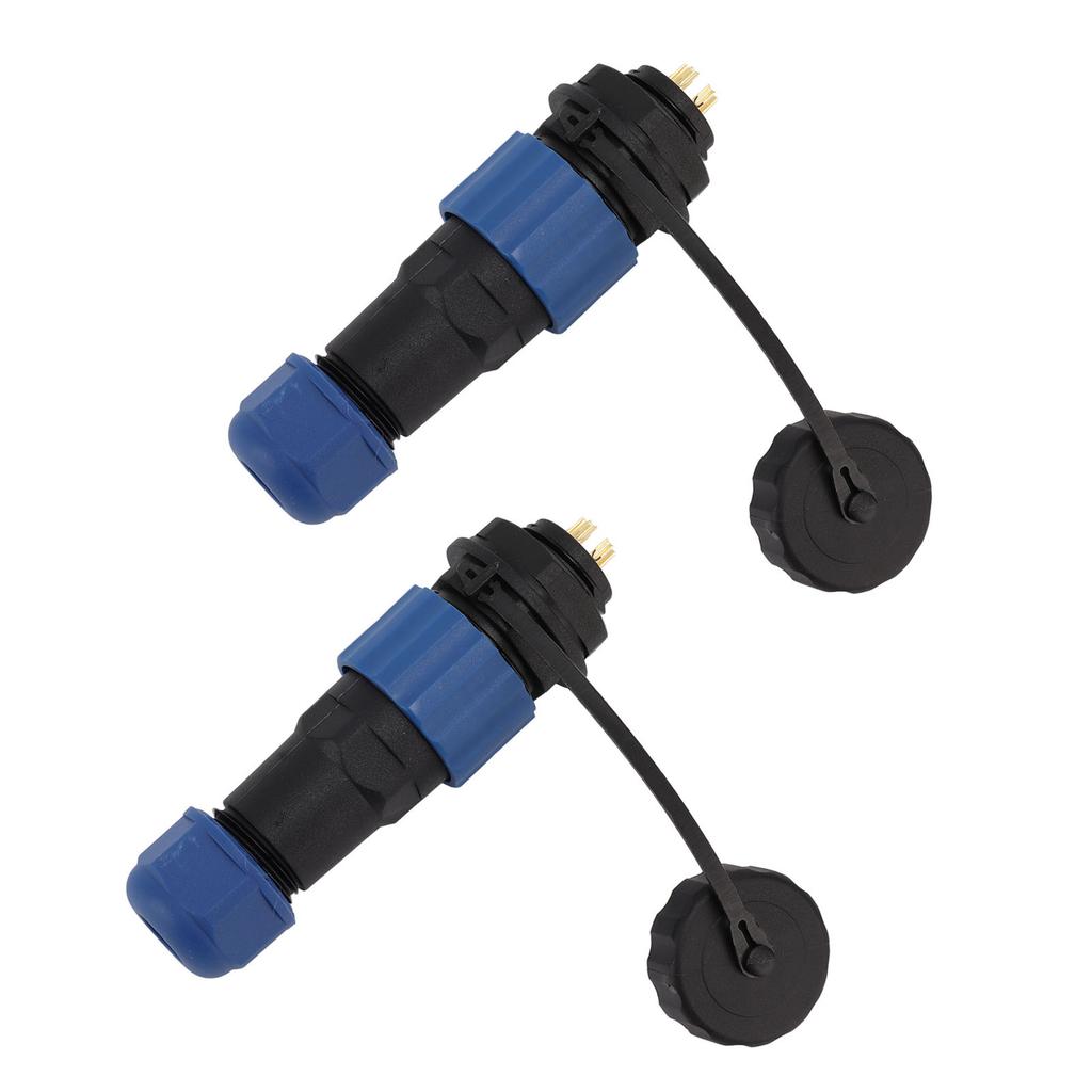 2Pcs SD16 IP68 Waterproof Aviation Connector SD16 Female Plug Male Socket G3/8 Thread SD16 6Pin
