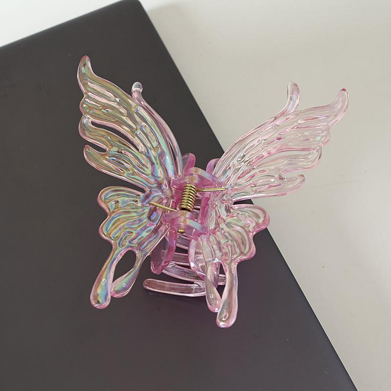 Matte Transparent Butterfly Hair Claws Clips for Women Girls Elegant Decorate Hairpins Headbands Fashion Korean Hair Accessories