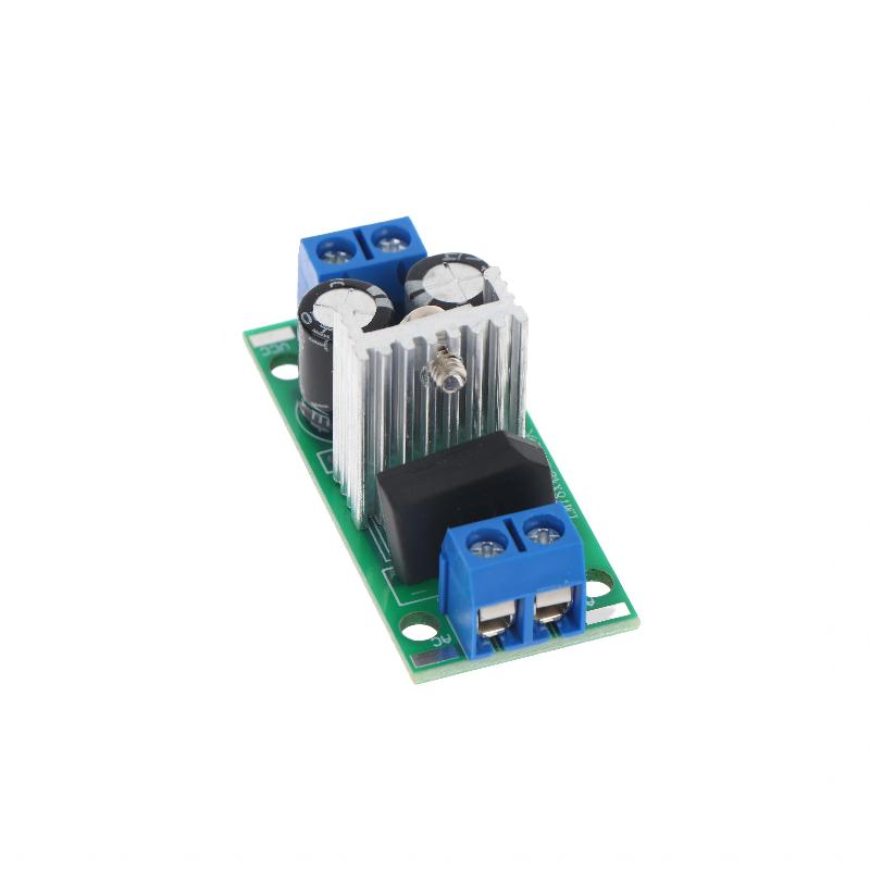 L7805 L7812 Step Down Power Supply Module 5V 12V Voltage Regulator Board With Heat Sink For Diy Electronics Projects