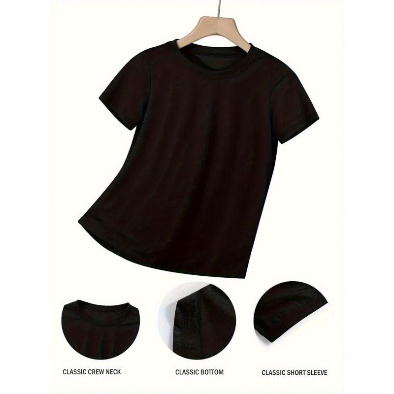 European Size Women's Inspirational T-Shirt Positive Affirmations Slogan Soft Breathable Round Neck Casual Tee