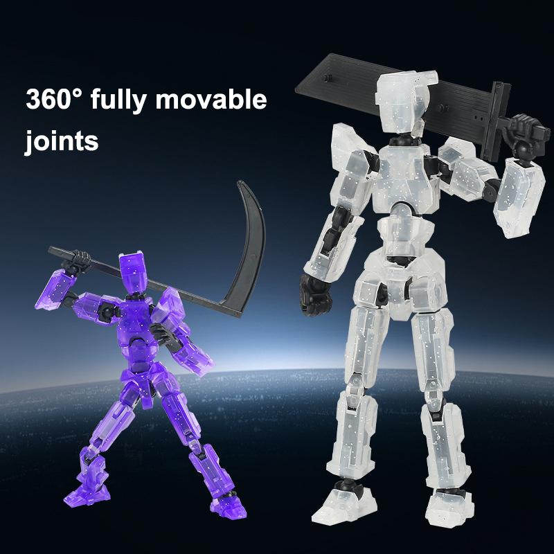 Third Generation Wing Joint Movable Dolls Transformable Robots 3D Printed Assembly Doll Toys Children's Educational Toys Gifts