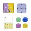 Bouton pour chien pour la communication Bouton d'enregistrement Boutons buzzer enregistrables pour l'entraînement Ensemble de tapis à autocollants Parfait pour le jeu en famille