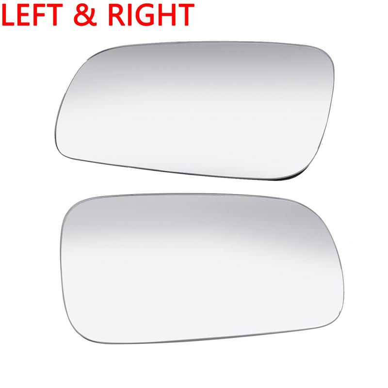 2PCS Side Rearview Heated Mirror Glass for VW CABRIO GOLF JETTA PASSAT 1999-2005 1J1857521 1J1857522