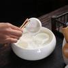 White Porcelain Tea Cup - Small Ceramic Meditation and Tasting Cup