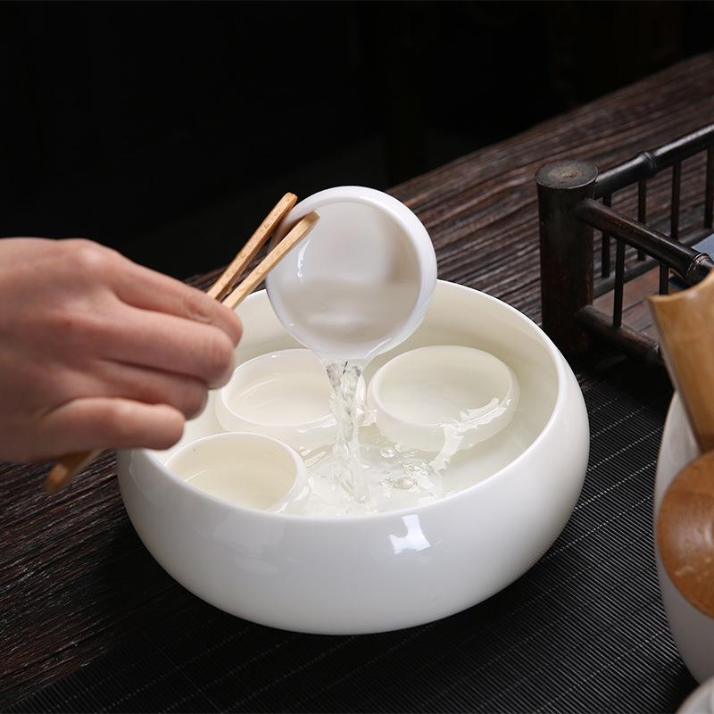 White Porcelain Tea Cup - Small Ceramic Meditation and Tasting Cup