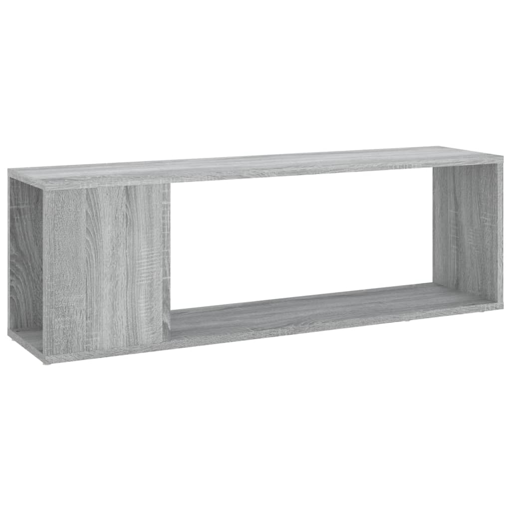 vidaXL TV-Schrank Grau Sonoma 100x24x32 cm Holzwerkstoff