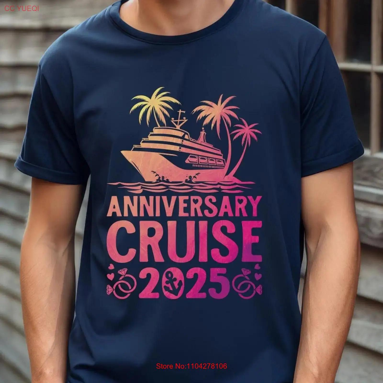 

Tropical Vibes Anniversary Cruise 2025 T Shirt Matching Husband and Wife for Vacation Heavy Cotton Holiday Outfit vintage 5XL різнокольоровий