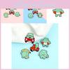 Creative Cute Frog Series Animal Brooch Stylish Mini Car And Swim Ring Design For Fashionable Accessories