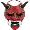 Maschera Prajna in Stile Giapponese Orrore di Halloween Faccina Spaventosa Zanne Diavolo Maschera in Resina Tavolo Festa di Carnevale