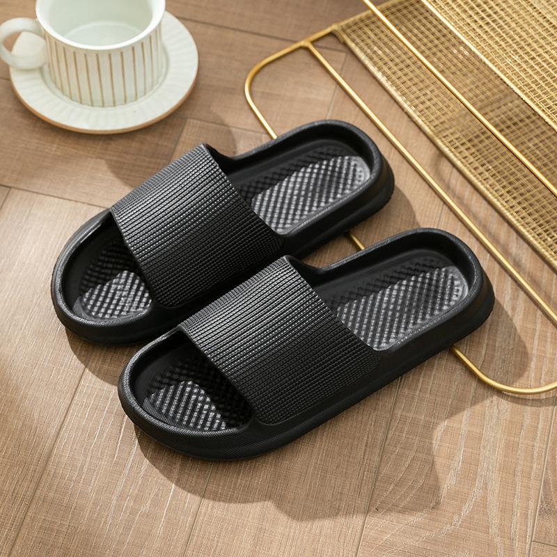 Fashion Men's Women's Bathroom Slippers Home Shower Shoes for Women Men Bath Anti-Slip Sandals Couples EVA Soft Sole Flip-Flops