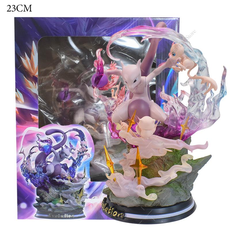 Figure Gk Evolution Of Charizard Greninja Eevee Gengar Mewtwo Mega Charizard X Luminous Action Model Toy Gift Pvc Statue