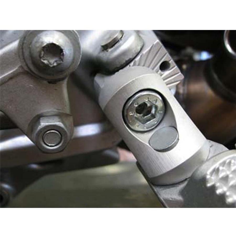 2PC Universal Silver Aluminum Motorcycle Foot Peg Passenger Footpeg Lowering Kit