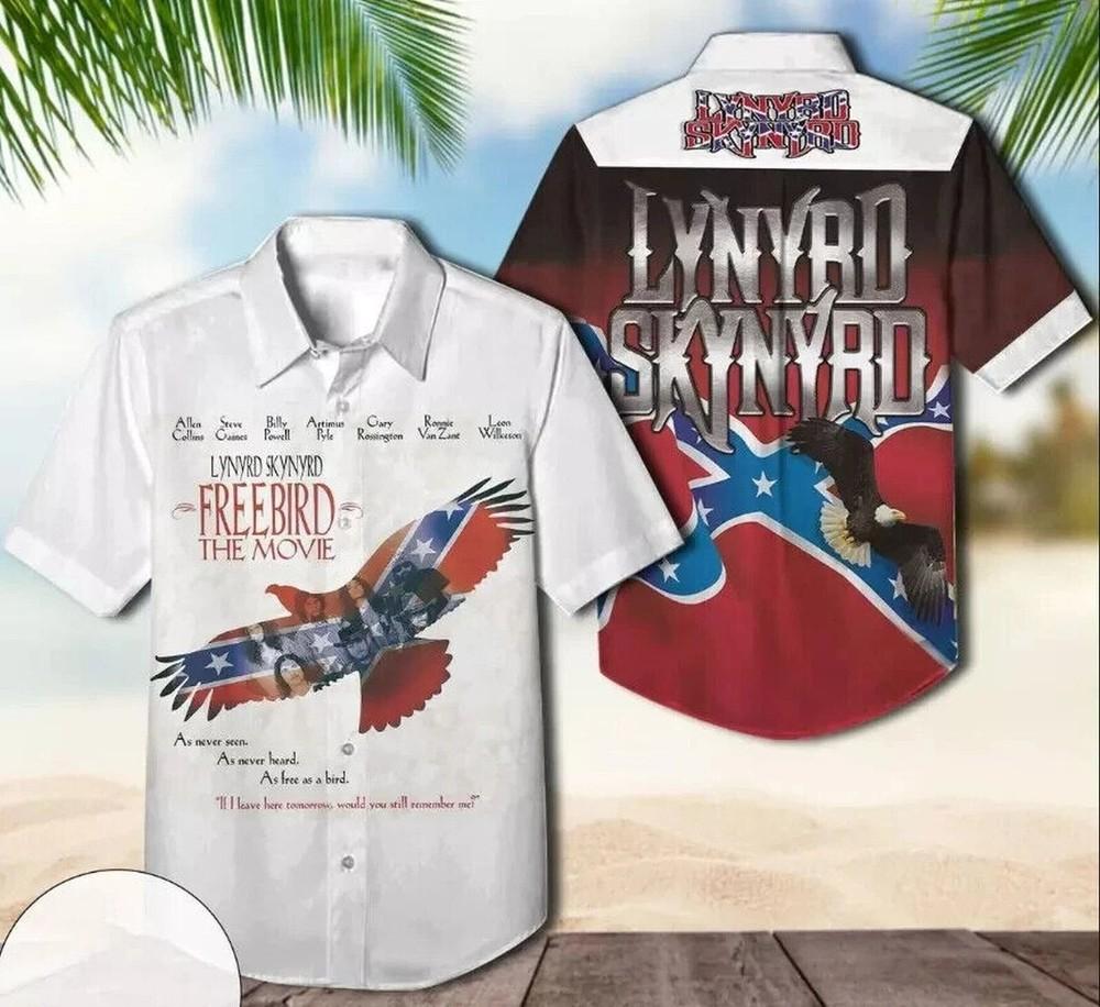Lynyrd Skynyrd Freebird The Movie Hawaiian Shirt,shirt US size Unisex T-Shirt XXXL