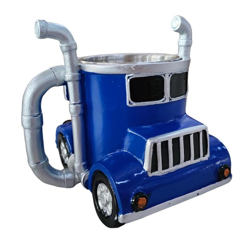 Realistic Truck Shape Mug With Sturdy Resin Materials Perfect For Truck Enthusiasts And Outdoor Sports Lover