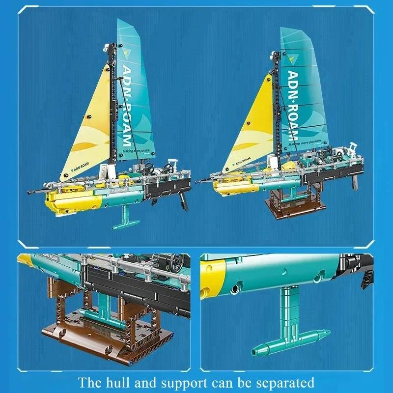 Stadt Segelboot Bausteine Hochseetauglich An Bord Klassisch Urlaubs Schnellboot Modell Steine Kinder Lernspielzeug Geburtstagsgeschenke