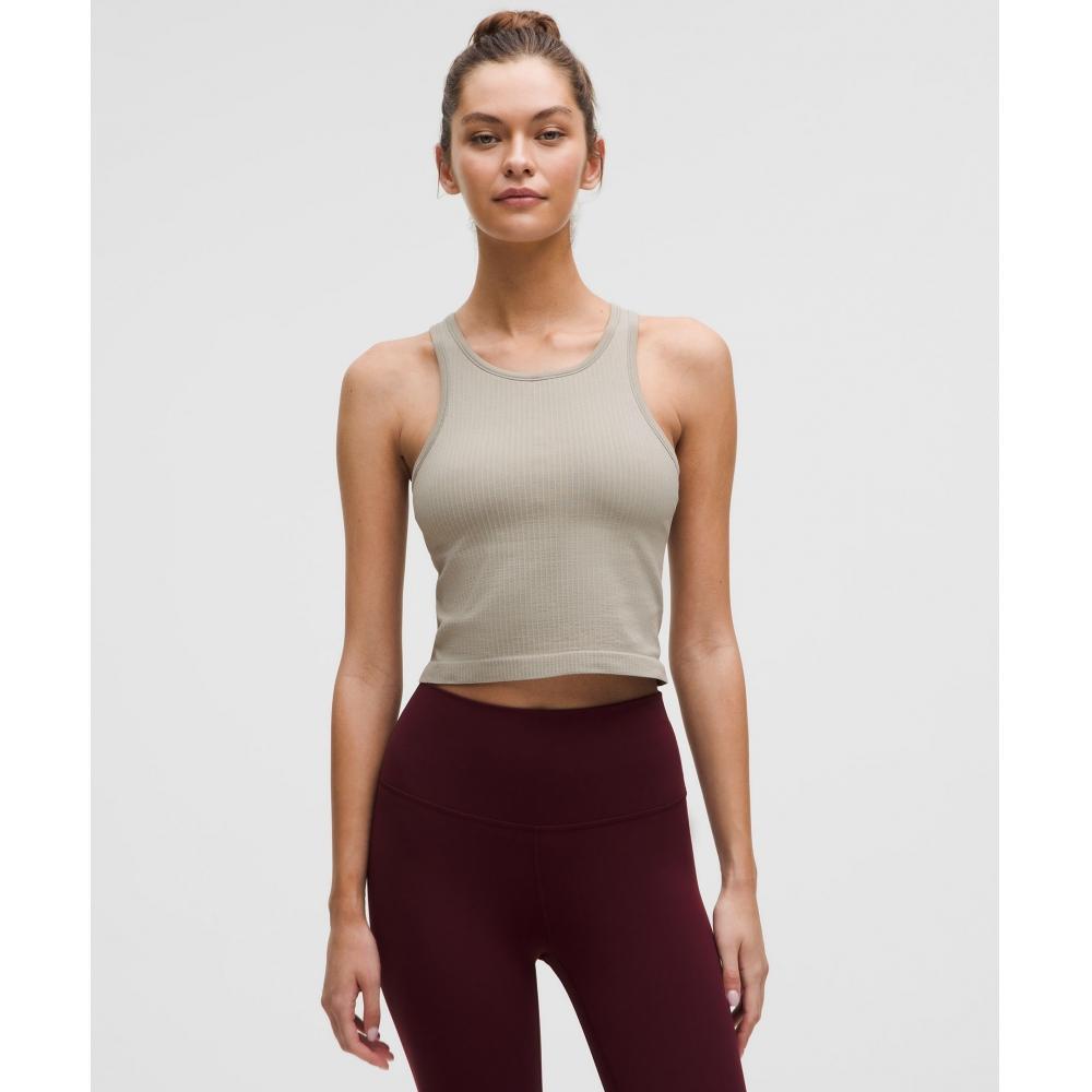 

Lululemon EBB To Street Cropped RaCerBaCk Tank Top Light Support B C Cup riversTone 4